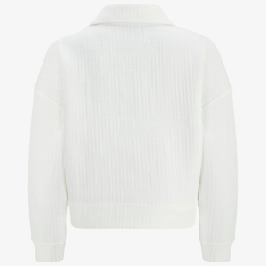 Mint Velvet White Quilt Jersey Sweatshirt